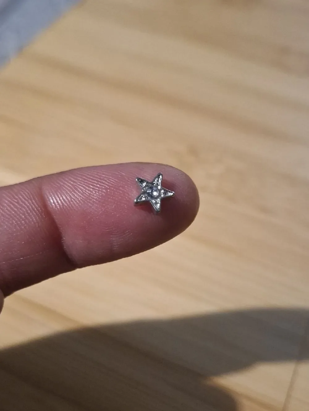 Star Charm With Rhinestones For Floating Lockets